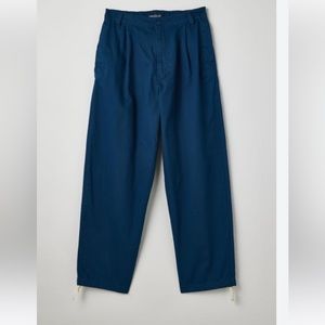 URBAN OUTFITTERS Twill Pleated Baggy Beach Pants Men's